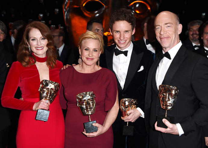 EE BAFTA British Academy Film Awards, Winners on stage, Royal Opera House, London, Britain - 08 Feb 2015