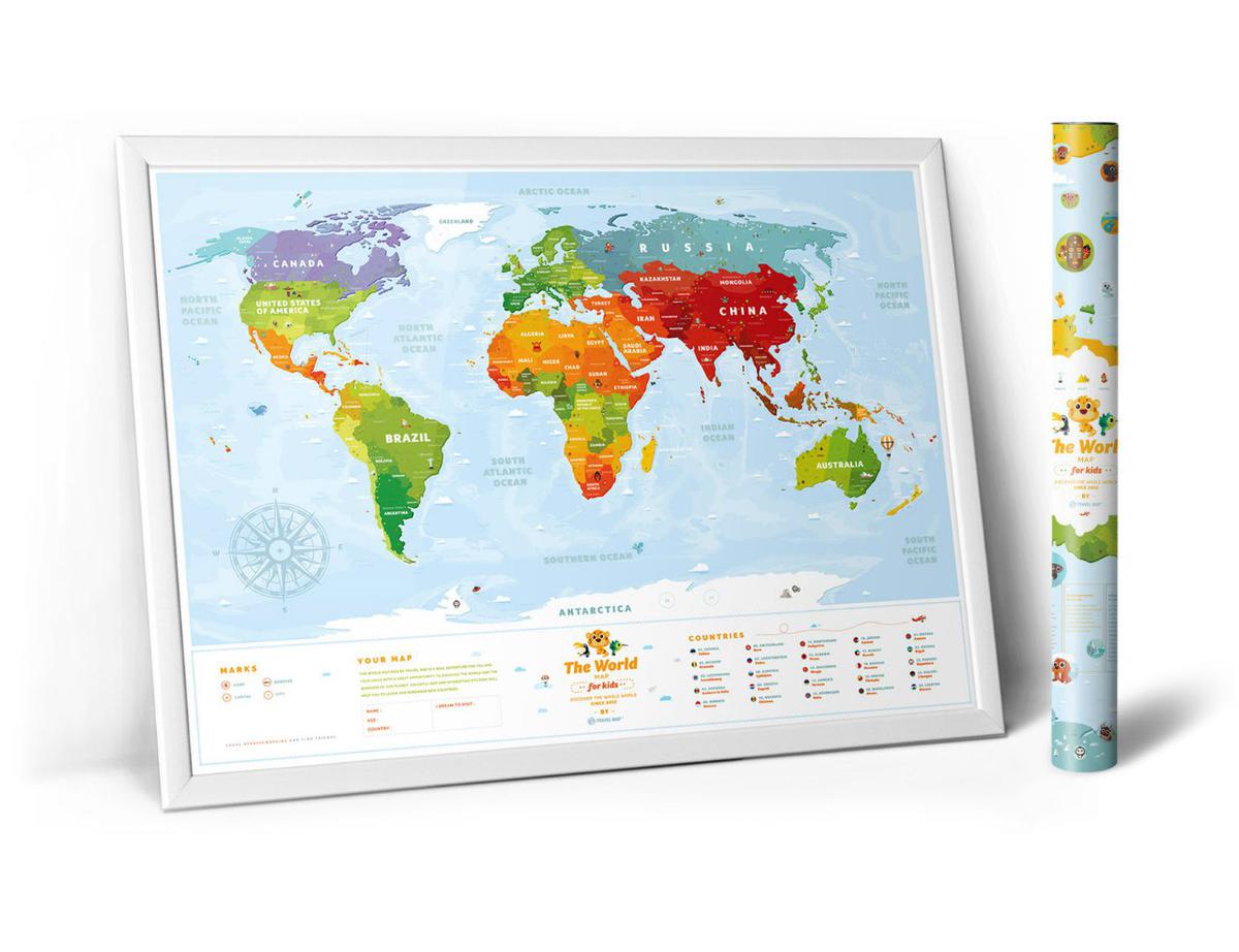 WoMo-находка: Развивающая карта мира для детей