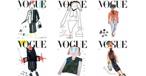 Обложку Vogue Italia нарисовали дети