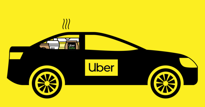 На доставке еды Uber зарабатывает в два раза больше, чем на такси