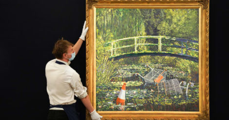 Картину Бенкси «Покажите мне Моне» продали за $10 млн