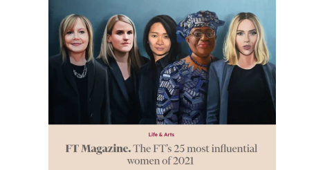 Рейтинг самых влиятельных женщин 2021 года от Financial Times