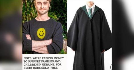 Дэниел Рэдклифф продает мантии волшебников из "Гарри Поттера" для помощи Украине