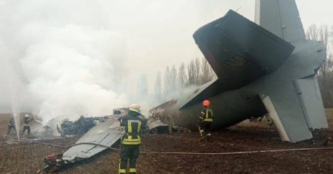 В Обуховском районе упал самолет ВСУ, пять погибших