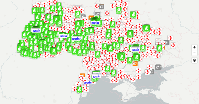 У «ЛУН Місто» створили мапу закладів з автономним живленням