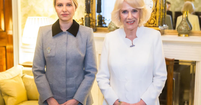 Олена Зеленська зустрілася з королевою-консортом Каміллою для обговорення проблеми насильства щодо жінок