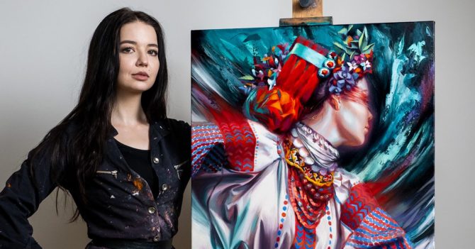 Франківська художниця продала картину за ₴430 тисяч для бійців «Азову»: фото
