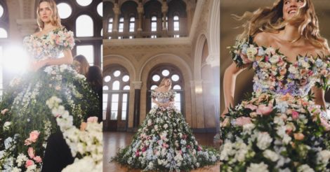 Український бренд Vladiyan Royal презентував сукню із живих квітів: фото
