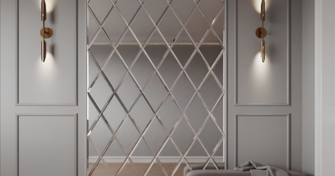 Як поєднати дзеркальну плитку з іншими матеріалами в інтер’єрі