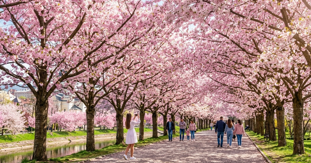 Топ місць України, де цвітуть сакури: локації для фотосесій